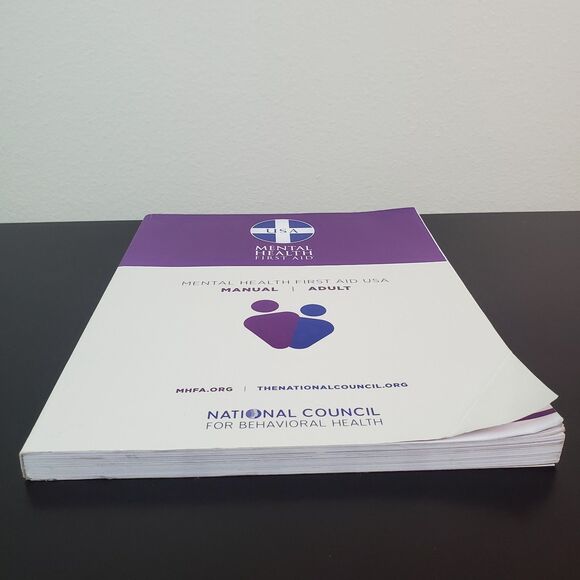 Mental Health First Aid USA Adult Manual MHFA Book National Council Behavioral - Picture 10 of 12